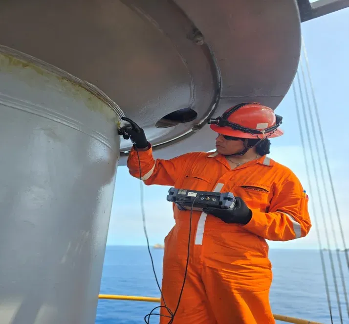 Inspección a Herramienta Oil & Gas — Ultrasonido haz angular (14)
